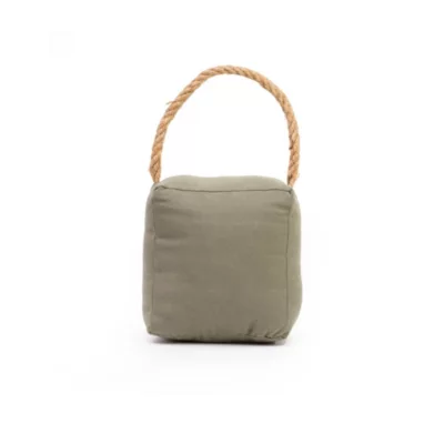 Bloque-porte Rei tissu vert kaki ⌀11x H. 28 cm