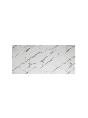 Panneau de finition îlot Palma effet marbre blanc H. 89 cm x l. 200 cm x Ep. 18 mm