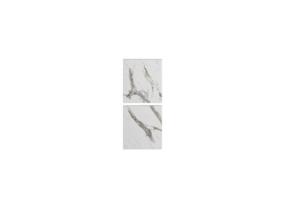 Façades de tiroirs Palma Innovo effet marbre blanc l. 30 cm, 2 pièces