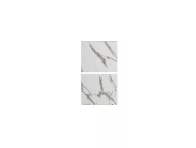 Façades de tiroirs Palma Innovo effet marbre blanc l. 40 cm , 2 pièces
