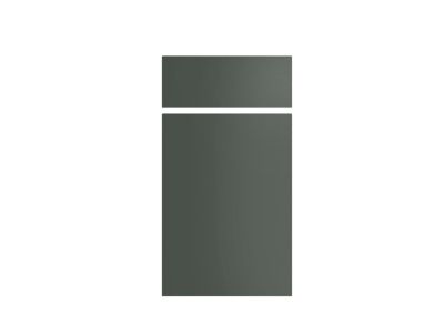 Façade de cuisine 1 porte et 1 tiroir Palma vert forêt brillant l.40 x H.72 cm