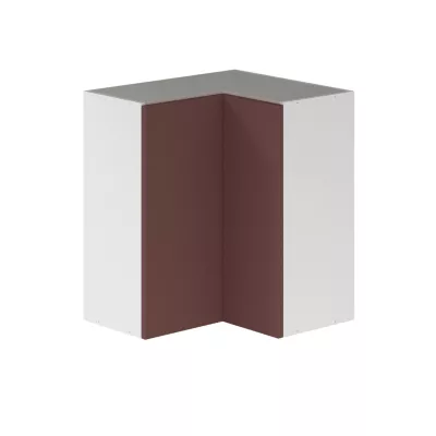 Façade de meuble haut d'angle cuisine Palma Innovo rouge l.30 x H.72 cm