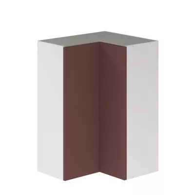 Façade de meuble haut d'angle cuisine Palma Innovo rouge l.30 x H.92 cm