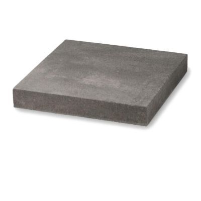 Chapeau de pilier plat marbre gris 40 x 40 cm