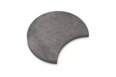 Pas japonais demi-lune Luna 47 cm béton