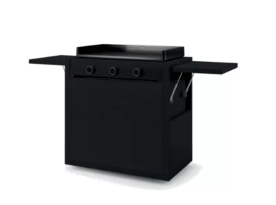 Chariot pour plancha Modern 75 cm en acier noir Forge Adour