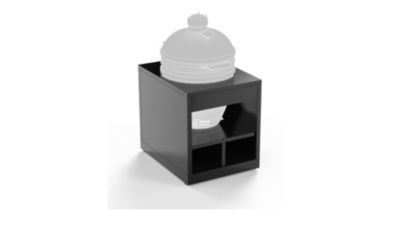 Support en acier noir pour barbecue Kamado Forge Adour
