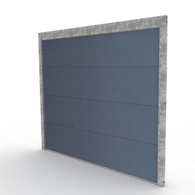 Porte de garage sectionnelle motorisée Turia anthracite (en kit)