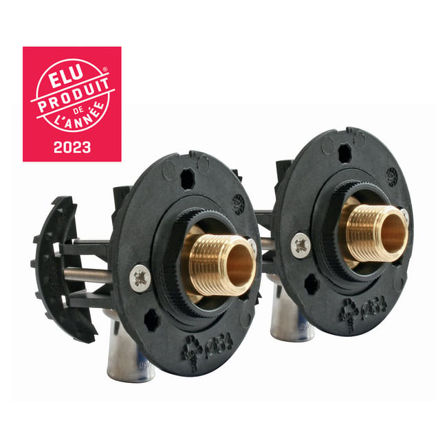Image principale de Kit complet fixation Robinetterie Sous-Lavabo - PER Ø12 - Rac Sertir M12/17