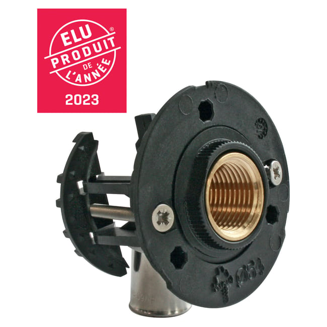 Image principale de Kit complet fixation Robinet Machine à Laver- PER Ø16 - Rac Sertir F15/21