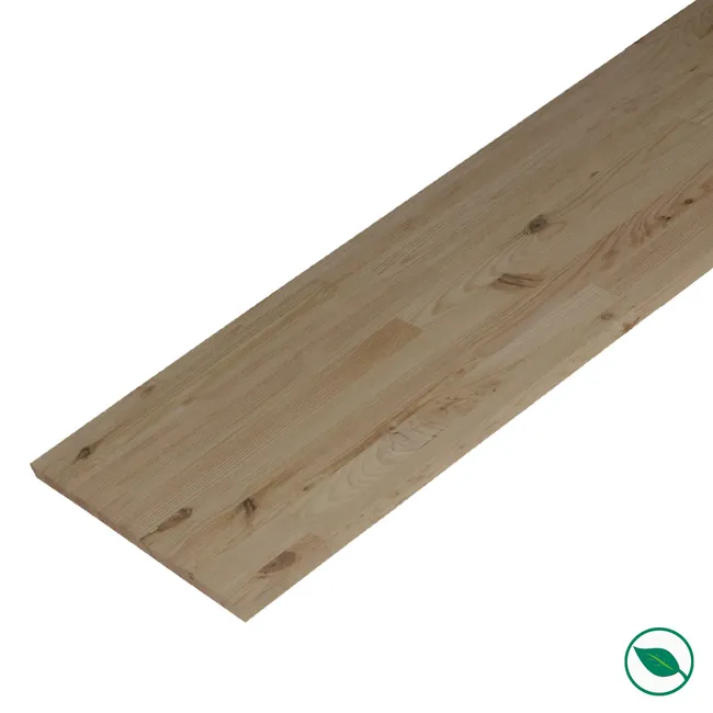 Tablette pin massif lamellé collé rustique 2000 × 400 × 18 mm FSC Mixte 70 %