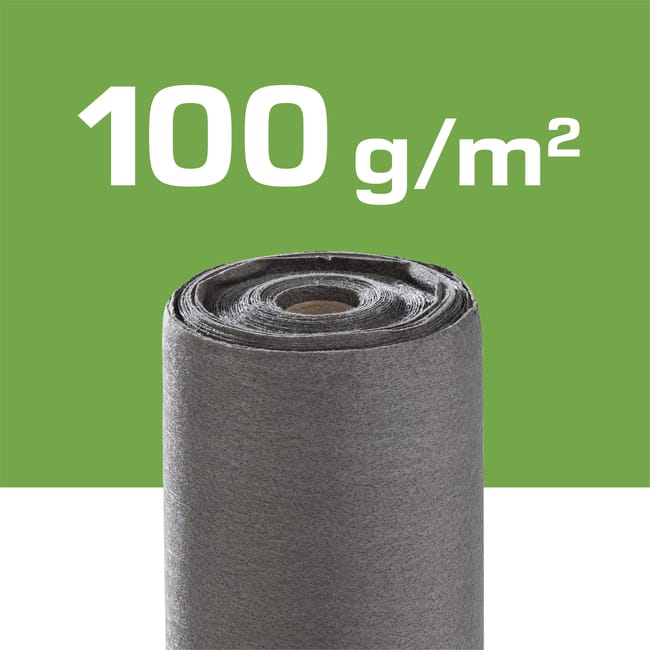 Géotextile AXTON, gris 100g/m², 1x10m