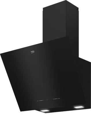 Hotte inclinée en verre noir Beko BHCA62442BBH, l. 60 cm