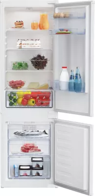 Réfrigérateur congélateur encastrable porte réversible Beko BCHA275K41SN 193L / 69L, blanc