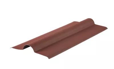 Image principale de Faitière bitumé ondulée rouge 100 x 45 cm