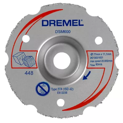 Disque de coupe à ras carbure multifonction (DSM600) Dremel