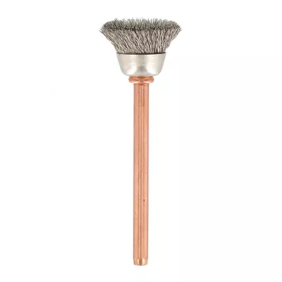 2 brosses en acier Dremel inoxydable 13 mm