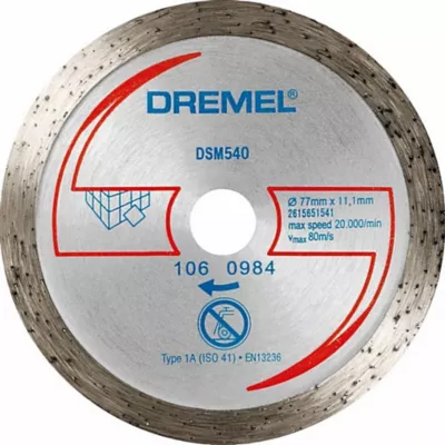 Disque à tronçonner diamanté pour faïence Dremel DSM20 (DSM540)