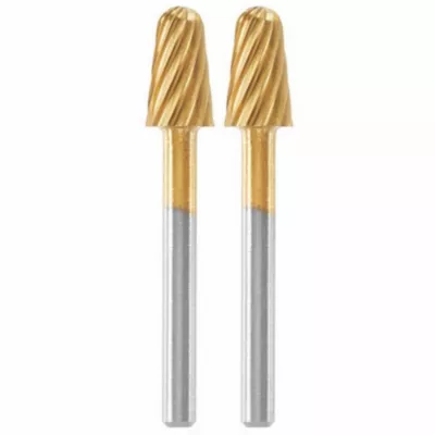 2 fraises en acier rapide revêtu de nitrure de titane Dremel Max 117