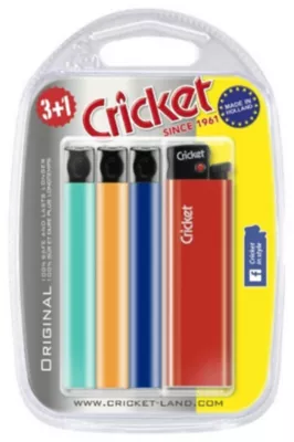 Briquet Cricket Original en lot de 4