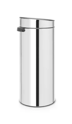 Poubelle à pression coloris métal 30L Brabantia Touch Bin