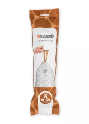 Sacs poubelle Brabantia PerfectFit blanc 12 L
