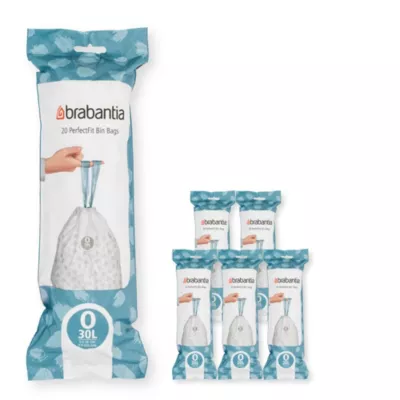 6 lot de 20 sacs poubelles avec poignée Brabantia PerfectFit 30 L