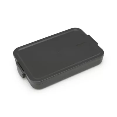 Boîte à repas plate Brabantia Make & Take gris foncé