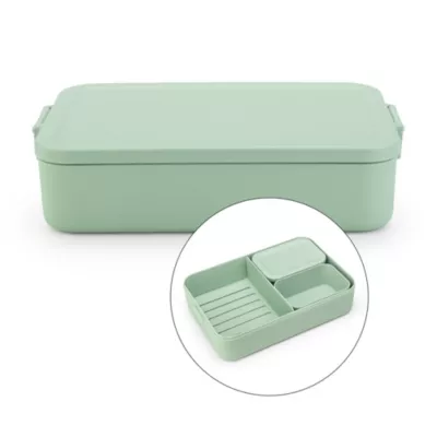 Boîte bento 3 compartiments Brabantia Make & Take vert clair