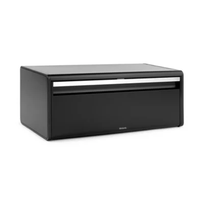 Boîte à pain couvercle fermeture aimantée en acier Brabantia noir