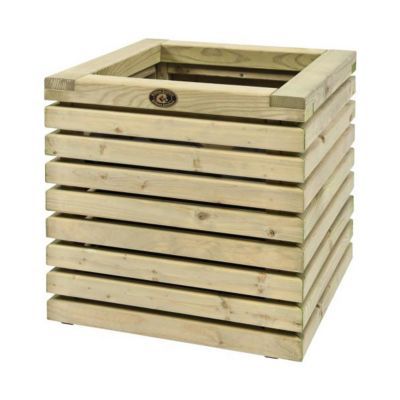 Bac carré épicéa HILLHOUT Elan naturel 50 x 50 x h.50 cm