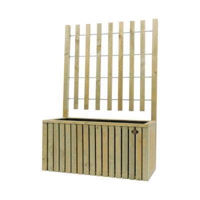 Bac treillis rectangulaire épicéa HILLHOUT Elan naturel 89 x 41 x h.130 cm