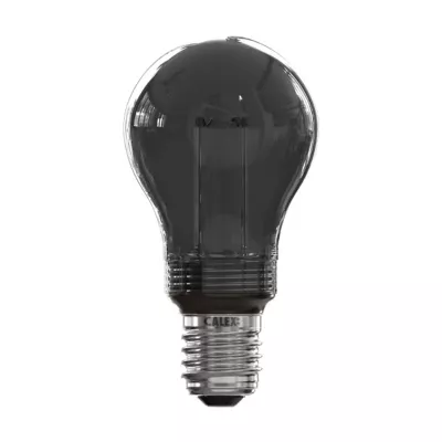 Ampoule LED Crown Glassfiber noir dimmable E27 A60 ⌀ 6cm 40lm 3,5W blanc chaud Calex