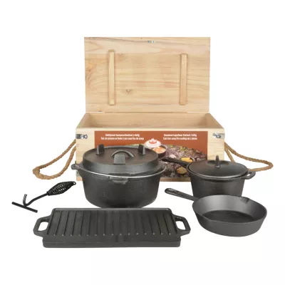 Set à cuisiner pour feu de camp lot de 7 pièces Esschert Design