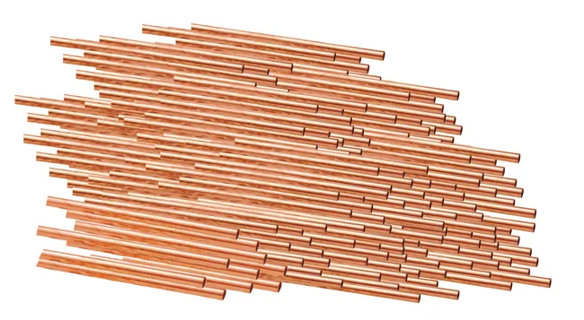 Tube cuivre écroui Diam.10 mm en barre Long.2 m