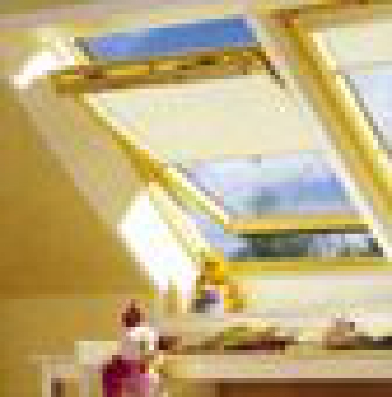 Fenêtre pour toits en pente "VELUX" caractéristiques générales :bois massif, finition TOP Finish - protection extérieure par profiléaluminium laqué au four - pivots à frein en acier bichromatébarre de manoeuvre et poignée en aluminium anodisédouble vitrage isolant - nettoyageaisé par rotation à 180° ducadre mobile avec blocage par loqueteau latéral