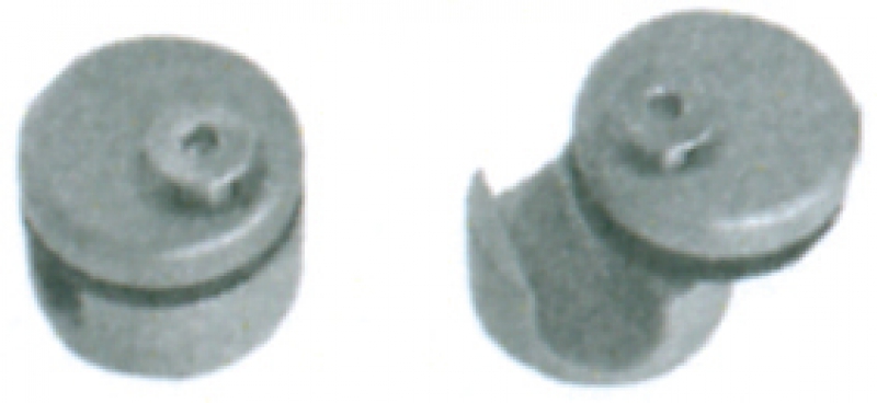 4 SUPPORTS P/VERRE 4MM SV1