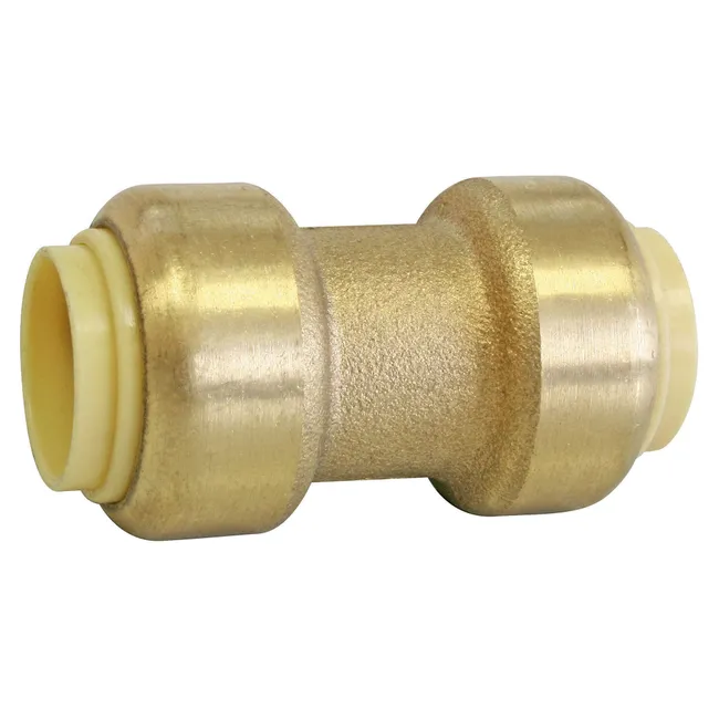 Image principale de Manchon laiton égal à clipser pour tubes cuivre ou PER ou Multicouche Ø16