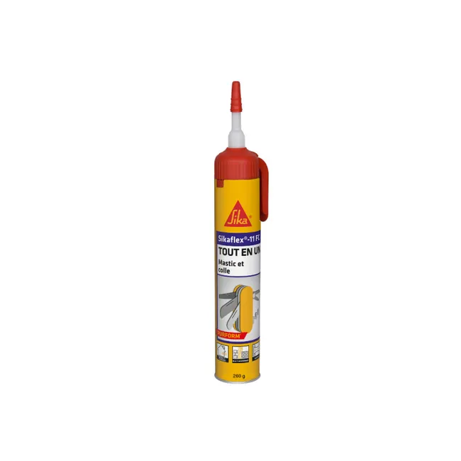 Image principale de Mastic colle multi-usages SIKA Sikaflex 11 FC Purform - sans pistolet - Blanc - 260 g - 665205