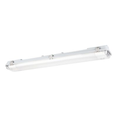 Réglette lumineuse Eco tube blanc G13 2 x 9W IP65 L.67,28 x l.6,46 cm Eglo