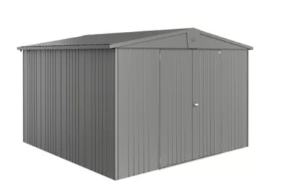 Abri de jardin métal Biohort Europa T7 gris quartz surface totale 9.48 m²