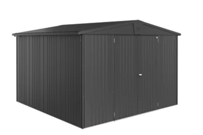 Abri de jardin métal Biohort Europa T7 gris foncé surface totale 9.48 m²
