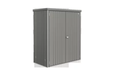 Armoire de jardin métal gris quartz l.155 x P.83 x H.182,5 cm, Biohort
