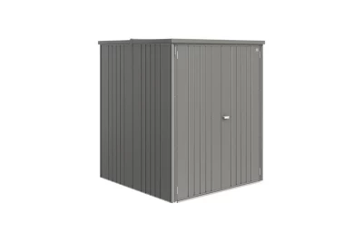 Armoire de jardin, rangement outils, acier gris, l.156 x P.155 x H.184 cm, Biohort