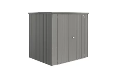 Armoire de jardin, rangement outils, acier gris, l.192 x P.155 x H.184 cm, Biohort