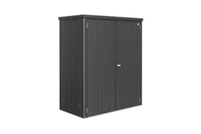 Armoire de jardin métal gris foncé 2300 L, l.155 x H.182 x P.83 cm, Biohort