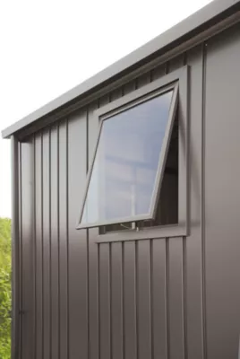 Elément de fenêtre abri de jardin Biohort Europa gris quartz