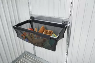 Panier de rangement avec rail pour abri de jardin Biohort