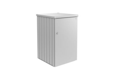 Range poubelles métal 740 L, l.80 x P.88 x H.129 cm, gris argent, Biohort Alex