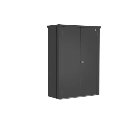 Armoire de jardin Roméo acier anthracite Biohort l.132 x P.57 x H.181 cm